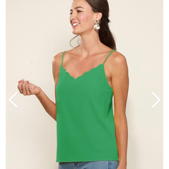 Pleione Tops - Pleione Green Fitted Camisole Top